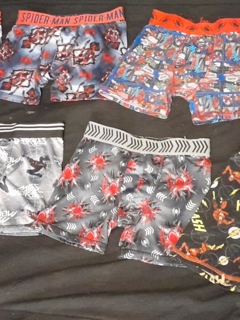 7 Pair Kids Boxer Briefs Size 6